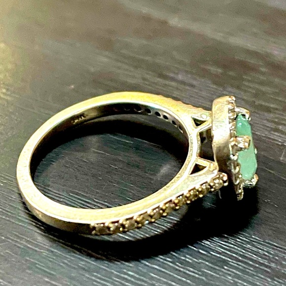 Holiday Sale ✨ All-Natural Certified Grandidierite 14K White Gold Ring Size 7 - Picture 8 of 15